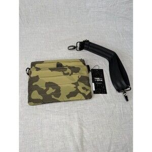 New Think Rolyn Olive Camo CrossBody Handbag Green Puffer Bum Bag padded W/Strap